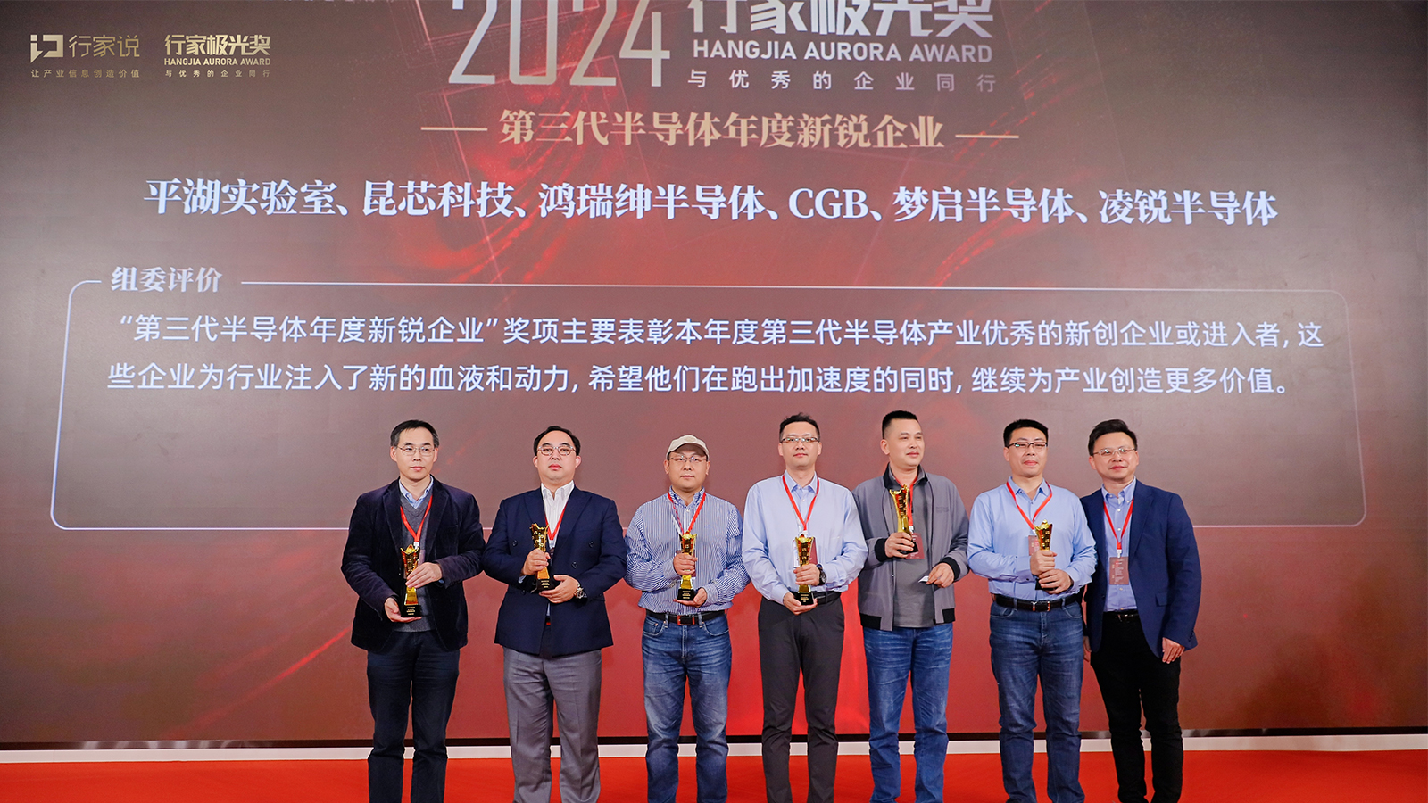 喜报|热烈祝贺梦启半导体荣获2024年第三代半导体年度新锐企业行业极光奖